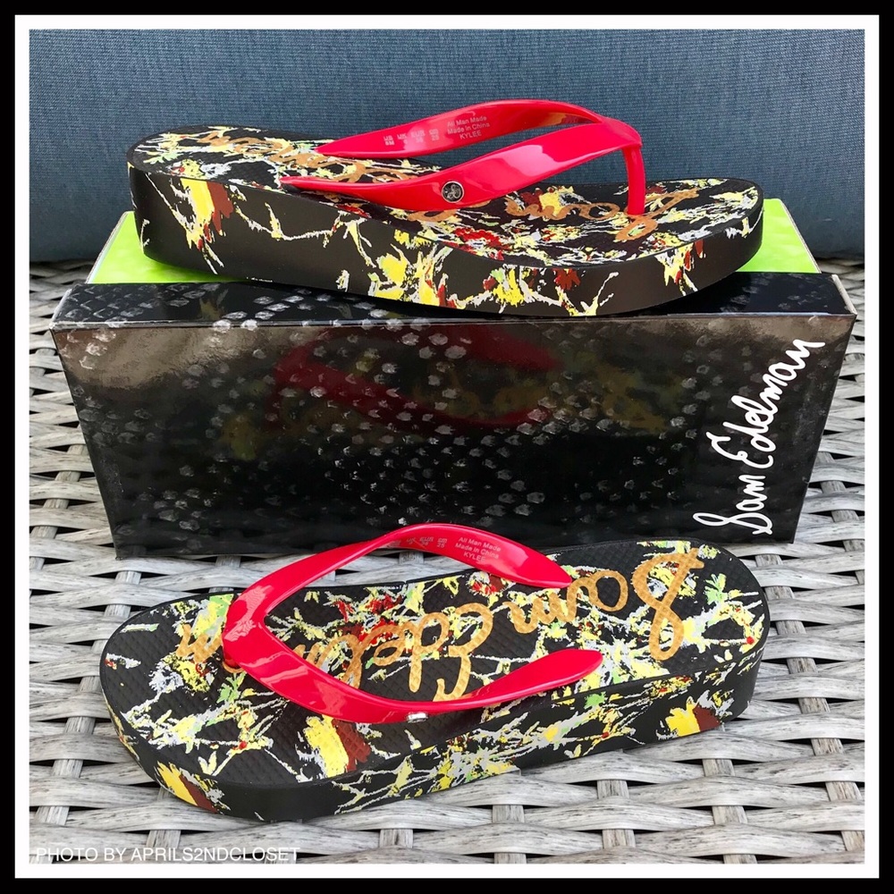 SAM EDELMAN PLATFORM SANDALS - Picture 2 of 8